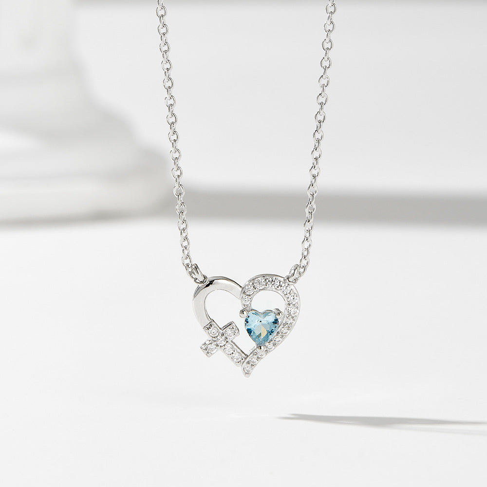 Devotion 18K Gold Vermeil Heart & Cross Necklace