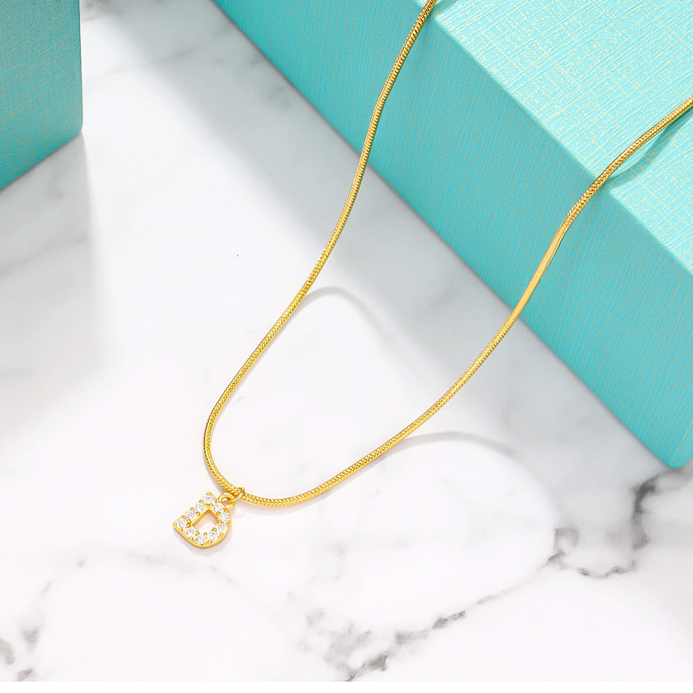 Signature Script 18K Gold Initial Necklace
