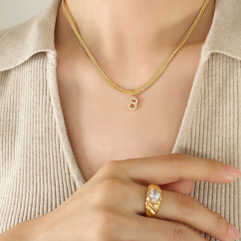 Signature Script 18K Gold Initial Necklace