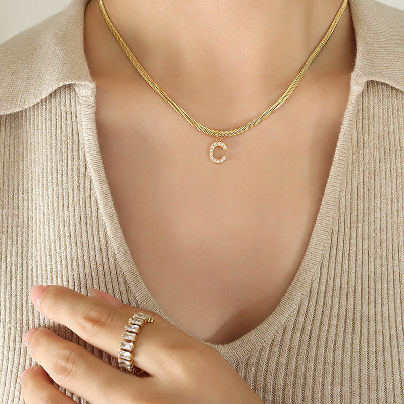 Signature Script 18K Gold Initial Necklace