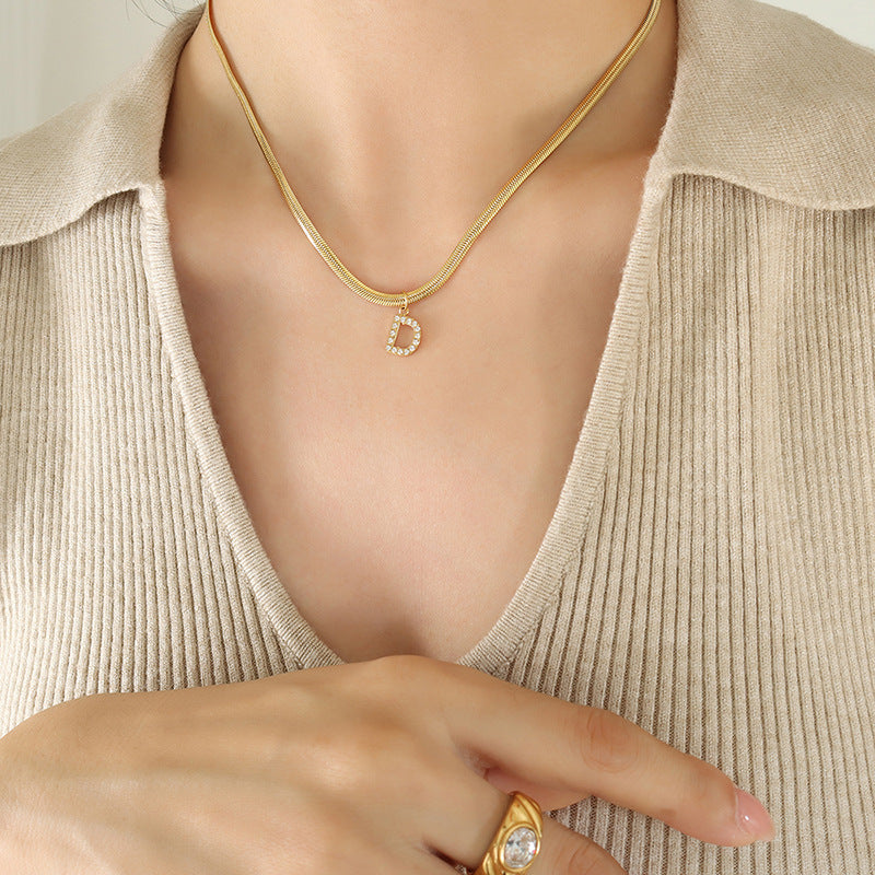 Signature Script 18K Gold Initial Necklace