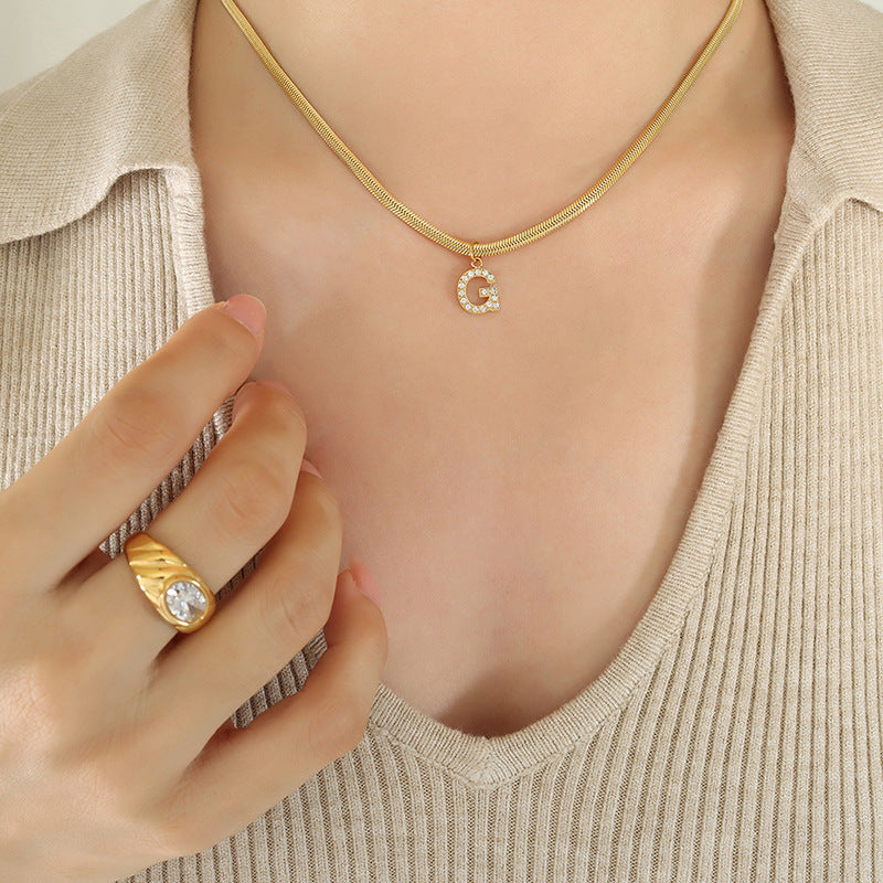 Signature Script 18K Gold Initial Necklace