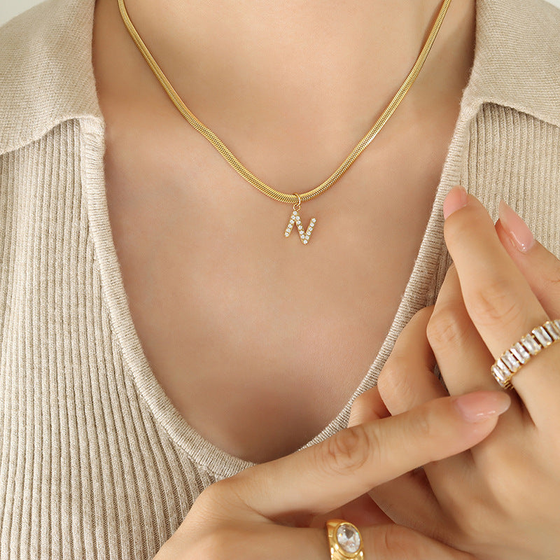 Signature Script 18K Gold Initial Necklace