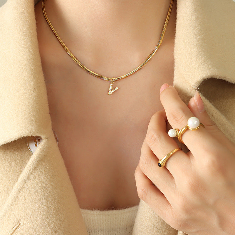 Signature Script 18K Gold Initial Necklace