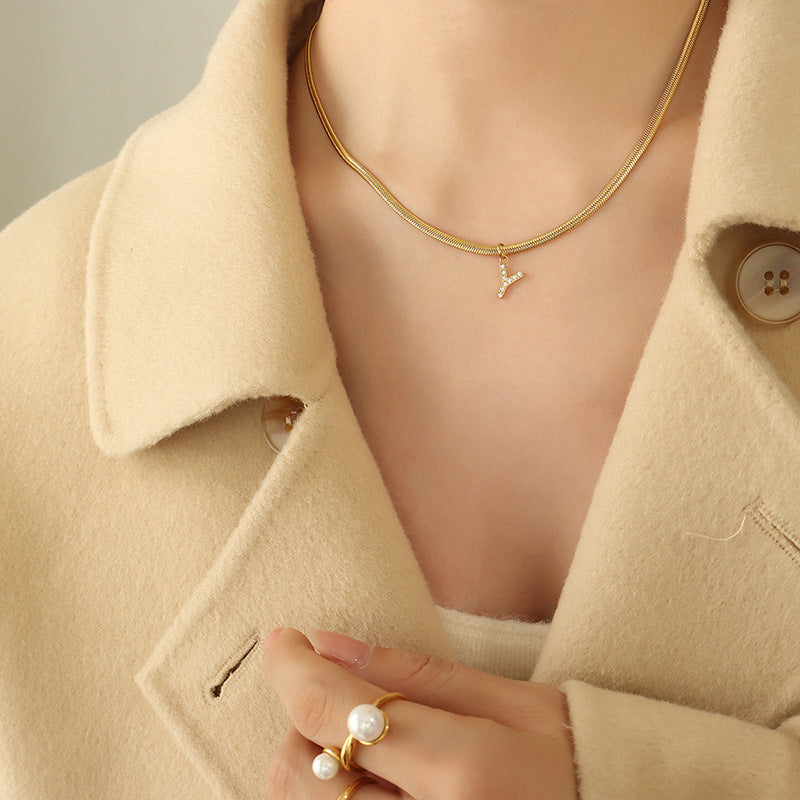 Signature Script 18K Gold Initial Necklace