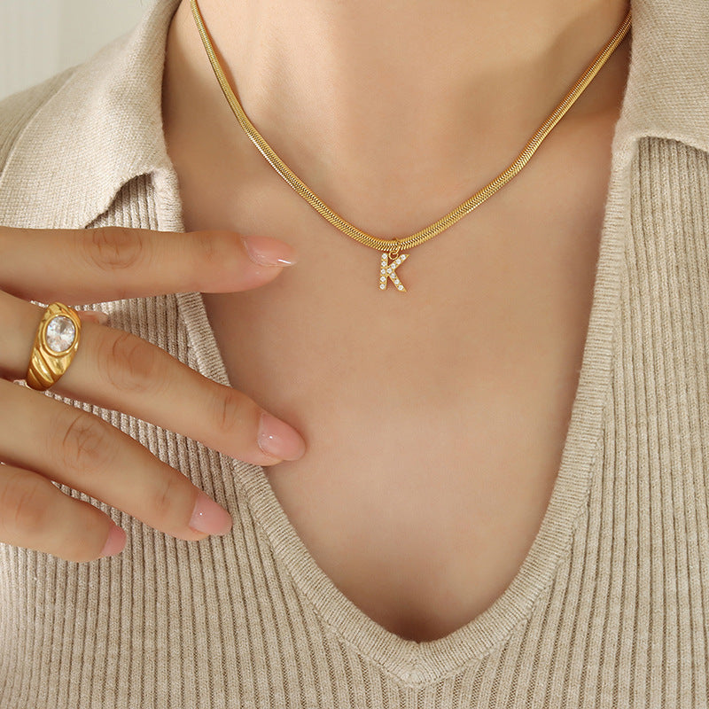 Signature Script 18K Gold Initial Necklace