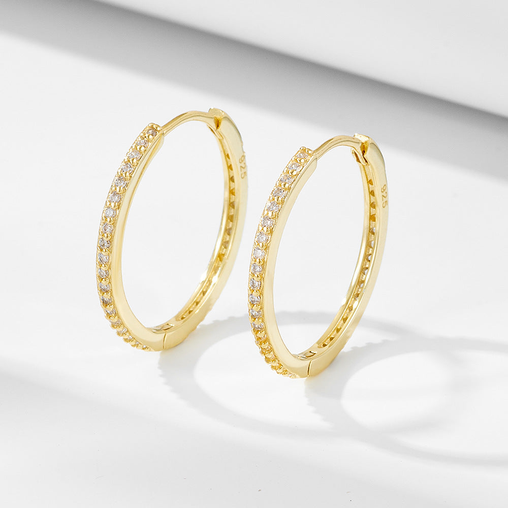 Velvet Matte 18K Gold Vermeil Hoops (925 Silver)