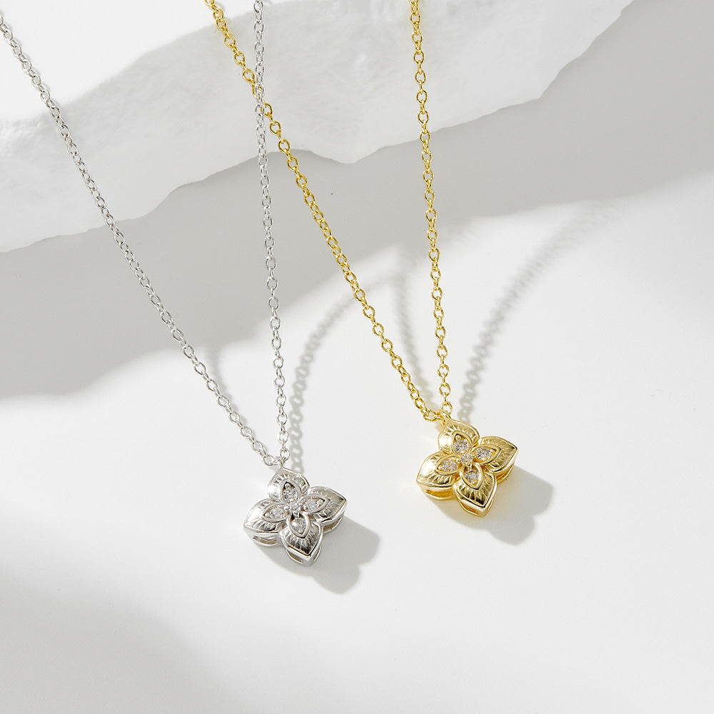 Fortune 18K Gold Vermeil Clover Pendant Necklace