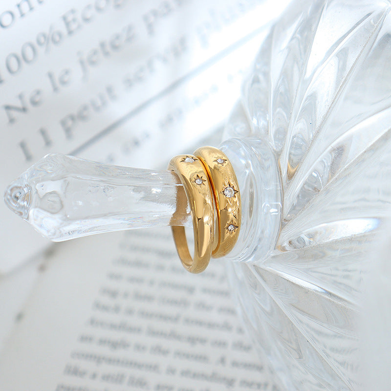 Elysian Fluid 18K Gold Diamond Ring