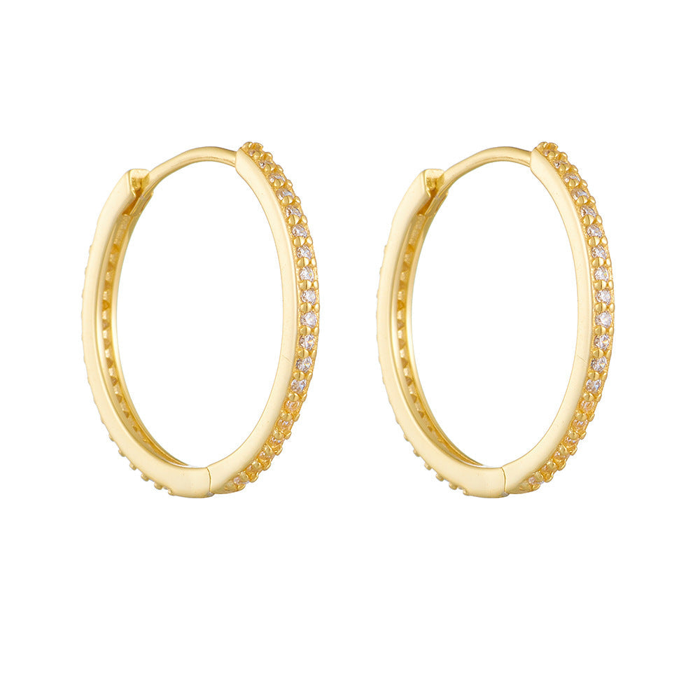 Velvet Matte 18K Gold Vermeil Hoops (925 Silver)