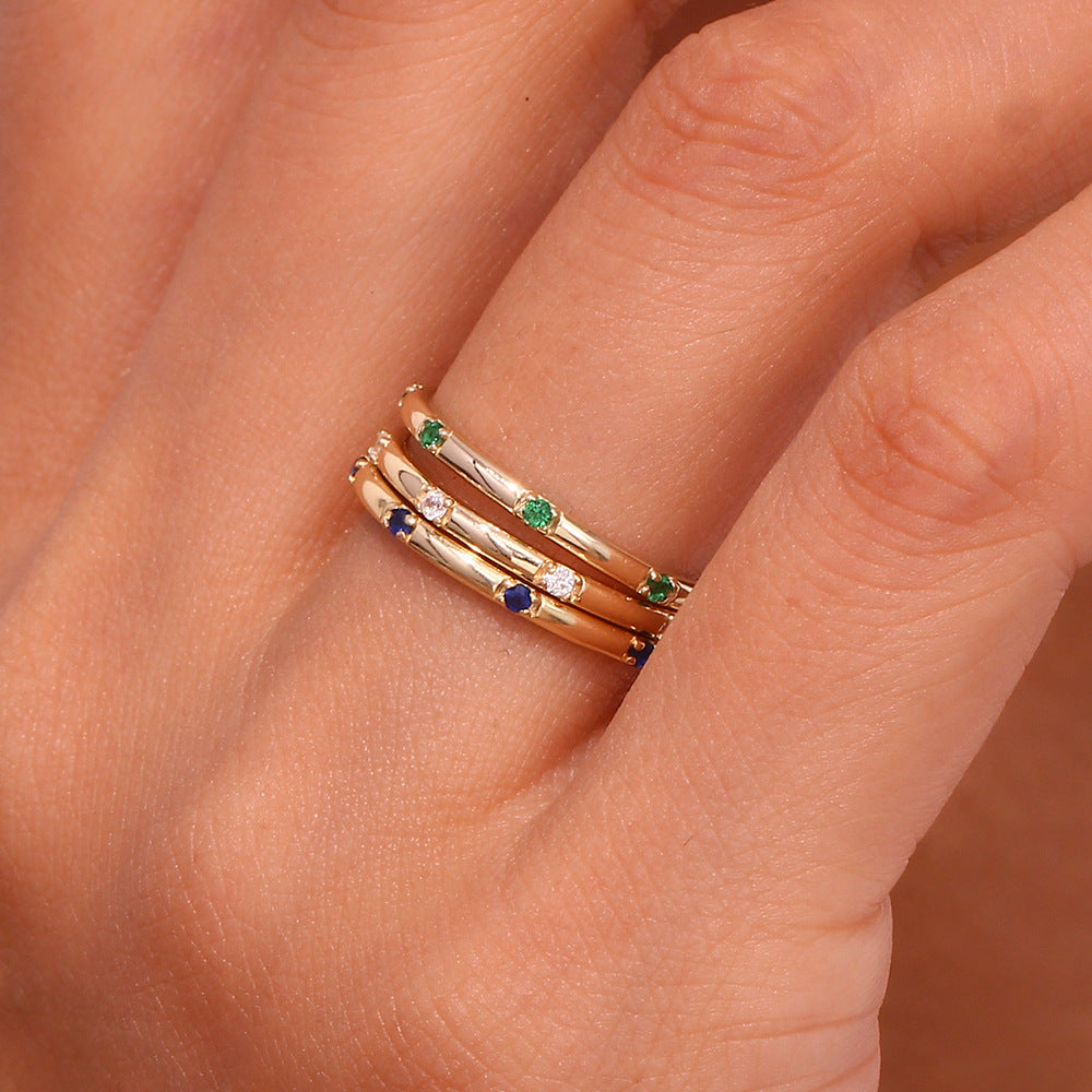 Celestial Micropave 18K Gold Ring