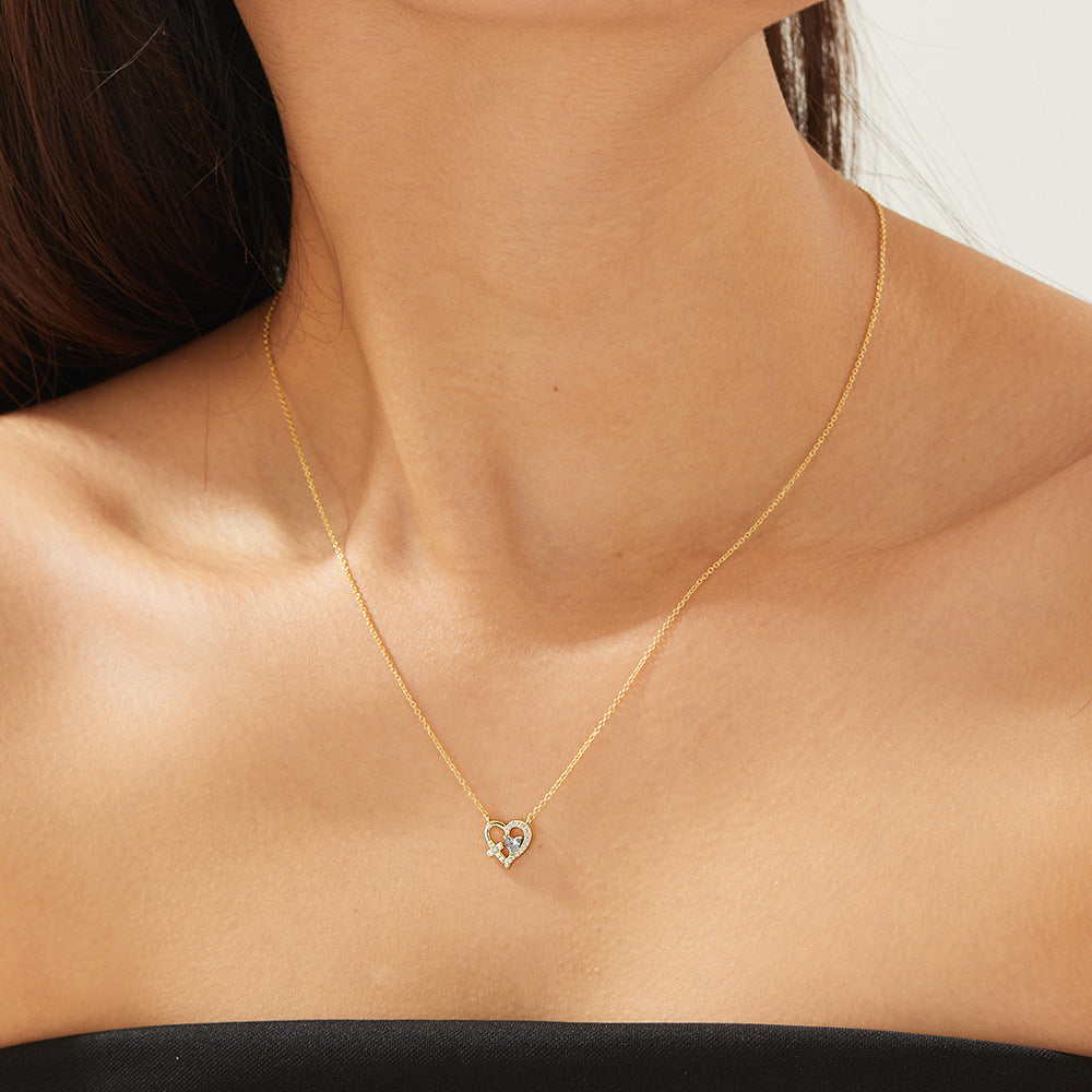 Devotion 18K Gold Vermeil Heart & Cross Necklace