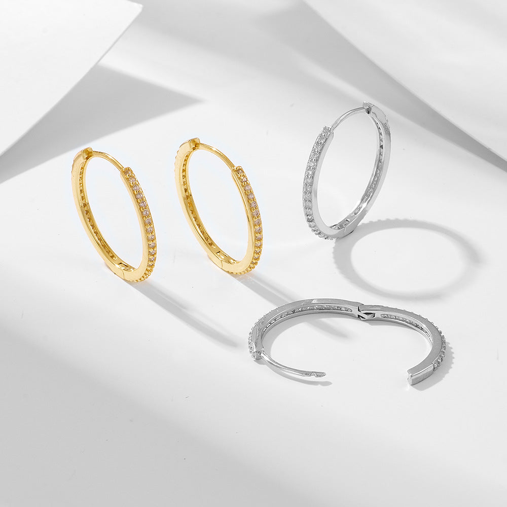 Velvet Matte 18K Gold Vermeil Hoops (925 Silver)