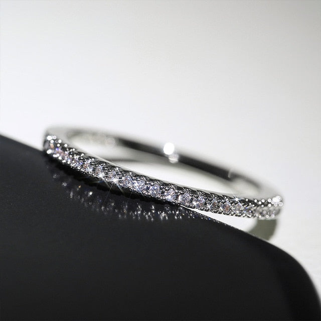 Stellar 18K Gold Vermeil Minimalist Micro-Pave Ring